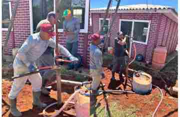 Campo Bonito – Empresa realiza sondagem da água nas casas que serão entregues 
